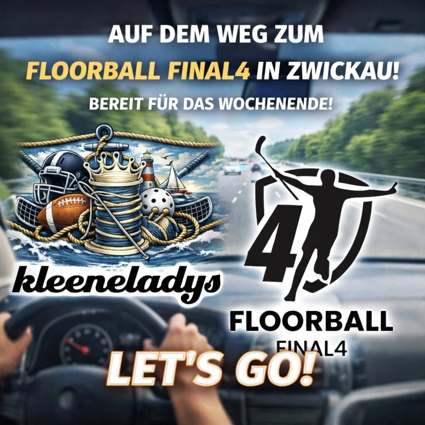 Wir sind unterwegs, sind auf der Reise.... Wir sehen uns bei den @floorballfinal4 in #zwickau ❤️

#kleeneladys #floorballbücher #floorball #floorballfinal4